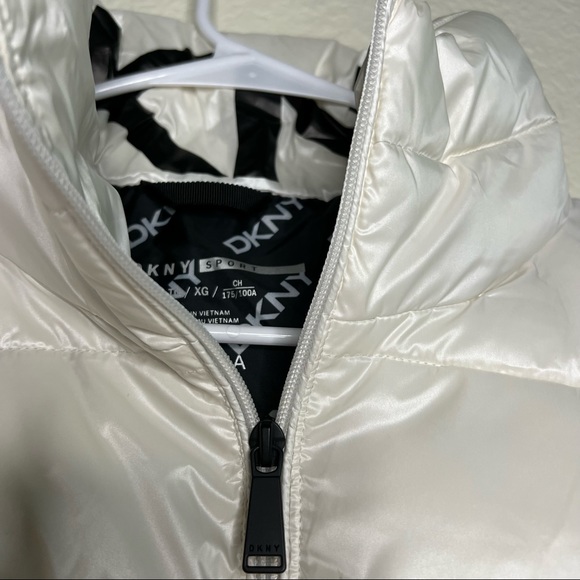 Dkny Sport Women's Packable Puffer White Jacket Size XL - Picture 5 of 13